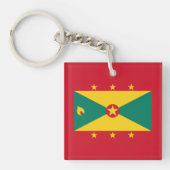 Grenada Flag Sleutelhanger (Voorkant)