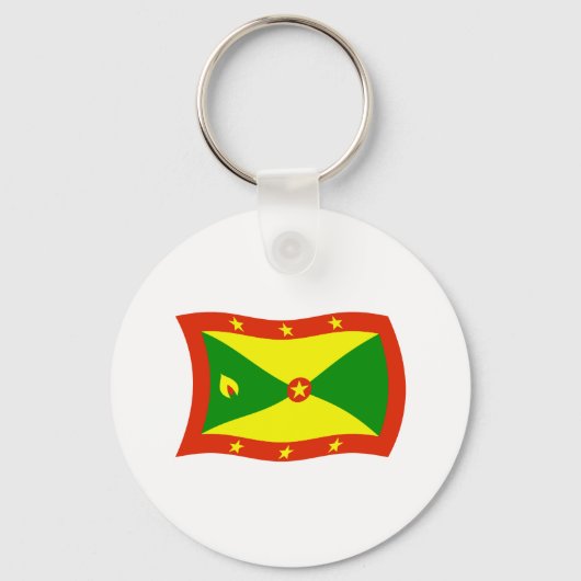 Grenada Flag Sleutelhanger (Voorkant)
