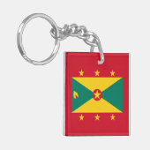 Grenada Flag Sleutelhanger (Voorkant Links)