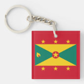 Grenada Flag Sleutelhanger (Voorkant)