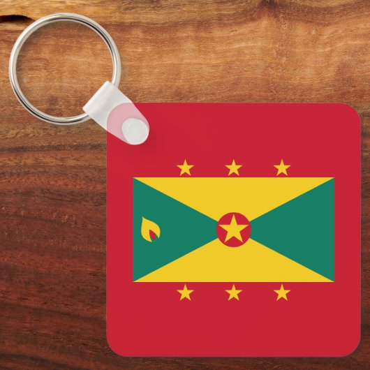 Grenada Flag Sleutelhanger (Voorkant)