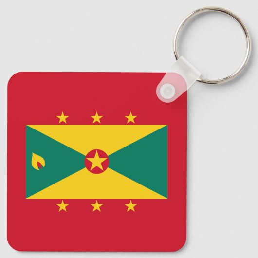Grenada Flag Sleutelhanger (Achterkant)