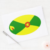 Grenada Flag Sticker (Envelop)