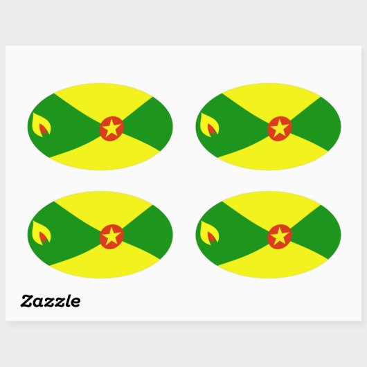 Grenada Flag Sticker (Vel)