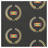 Grenada Flag Stof (Close Up)