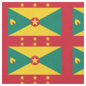 Grenada Flag Stof (Close Up)