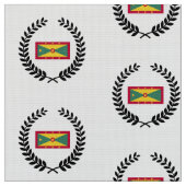 Grenada Flag Stof (Close Up)