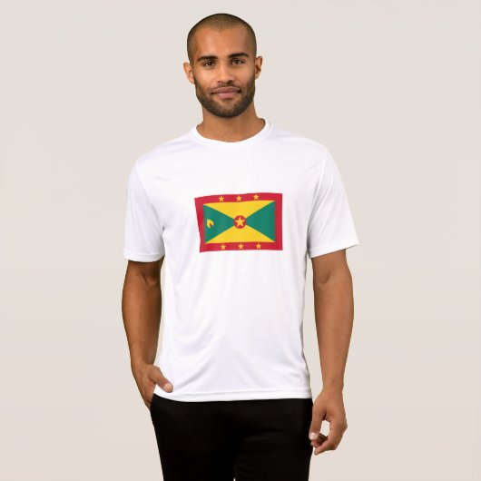Grenada Flag T-shirt (Voorkant volledig)