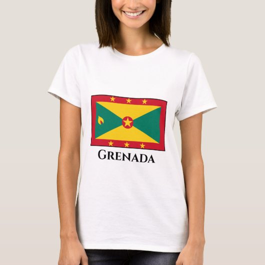 Grenada Flag T-shirt (Voorkant)