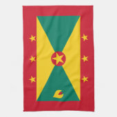 Grenada Flag Theedoek (Verticaal)