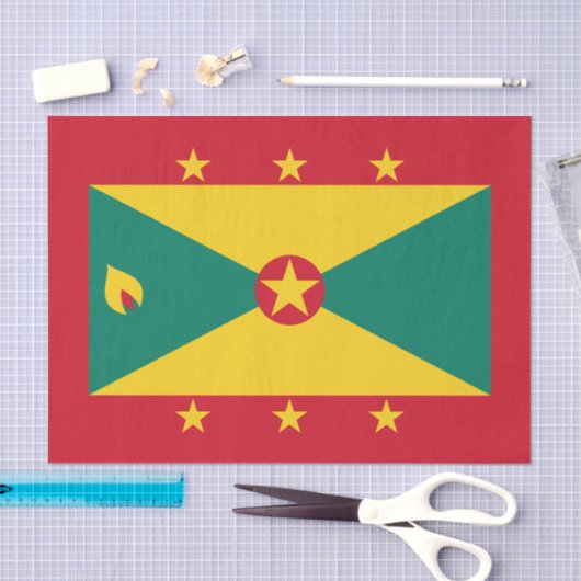 Grenada Flag Tissuepapier (Craft)