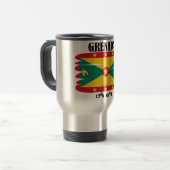 Grenada Flag Travel Mug Reisbeker (Voorkant links)