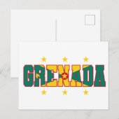 Grenada Flag Varsity Grenadian Carnaval Briefkaart (Voorkant / Achterkant)