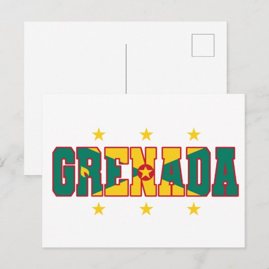 Grenada Flag Varsity Grenadian Carnaval Briefkaart (Voorkant / Achterkant)
