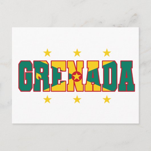 Grenada Flag Varsity Grenadian Carnaval Briefkaart (Voorkant)