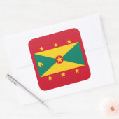 Grenada Flag Vierkante Sticker (Envelop)