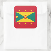 Grenada Flag Vierkante Sticker (Tas)