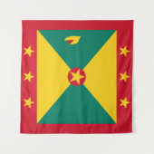 Grenada Flag Wandkleed (Voorkant (horizontaal))