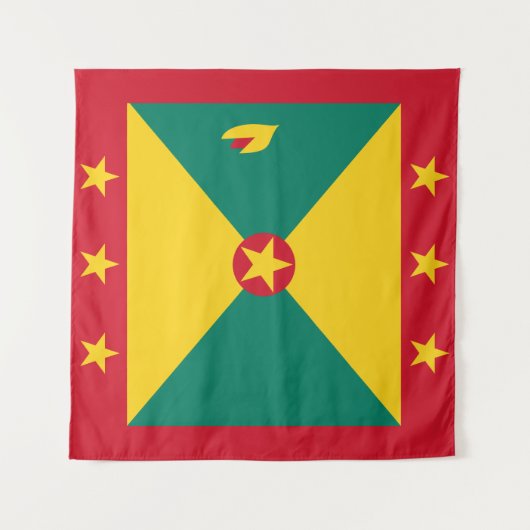 Grenada Flag Wandkleed (Voorkant (horizontaal))