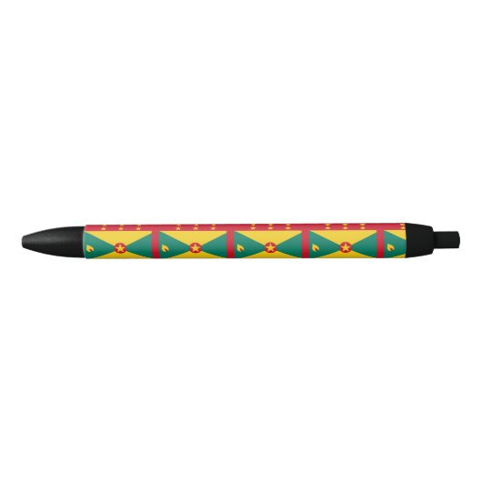 Grenada Flag Zwarte Inkt Pen (Voorkant)