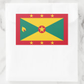 Grenada/Grenadaanse vlag Rechthoekige Sticker (Tas)