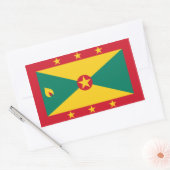 Grenada/Grenadaanse vlag Rechthoekige Sticker (Envelop)