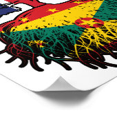 Grenada Grenadian Brits - Groot-Brittannië - vlag Poster (Hoek)
