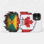 Grenada Grenadian Canadian Canada Tree Roots Flag Case-Mate iPhone Case (Achterkant (horizontaal))