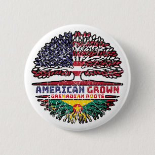 Grenada Grenadian US American USA Verenigde Staten Ronde Button 5,7 Cm