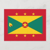 Grenada - Grenadische vlag Briefkaart (Voorkant)