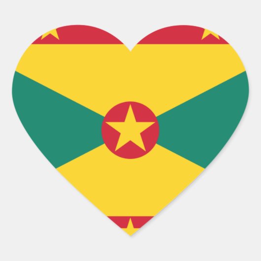 grenada hart sticker (Voorkant)