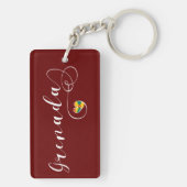 Grenada Heart, Grenadian Flag Sleutelhanger (achterkant)