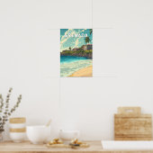 Grenada Illustratie Reis Kunst Vintage Poster (Keuken)