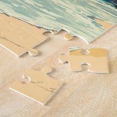 Grenada Illustration Travel Art Vintage Legpuzzel (Zijkant)