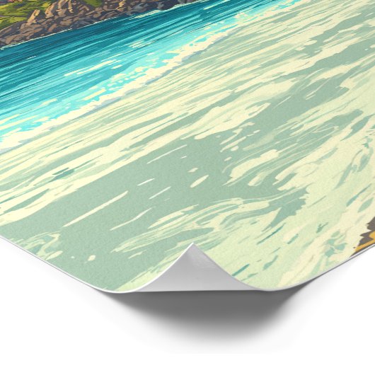 Grenada Illustration Travel Art Vintage Poster (Hoek)