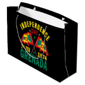 Grenada Independence Day Groot Cadeauzakje (Achterkant Gekanteld)