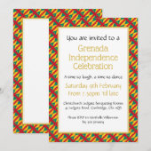 GRENADA INDEPENDENCE JUBILEUM KAART (Voorkant / Achterkant)