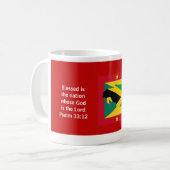 GRENADA JAMAICA FLAG Blessed Nation Mixed Heritage Koffiemok (Voorkant links)
