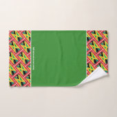 GRENADA JAMAICA FLAG Gepersonaliseerd ScriptGROEN Bad Handdoek (Handdoek)