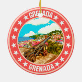 Grenada Keramisch Ornament (Achterkant)
