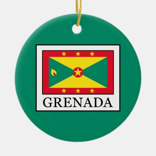 Grenada Keramisch Ornament (Voorkant)