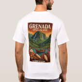 Grenada Kruiden Eiland Vibes T-shirt (Achterkant)