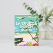 Grenada La Sagesse Reisposter Briefkaart (Staand voorkant)
