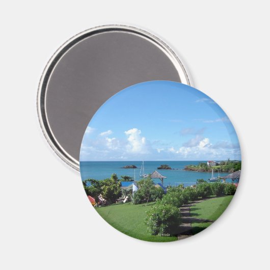 Grenada landschap magneet (Voorkant / Achterkant)