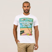 Grenada Magazine Beach Travel Poster T-shirt (Voorkant volledig)