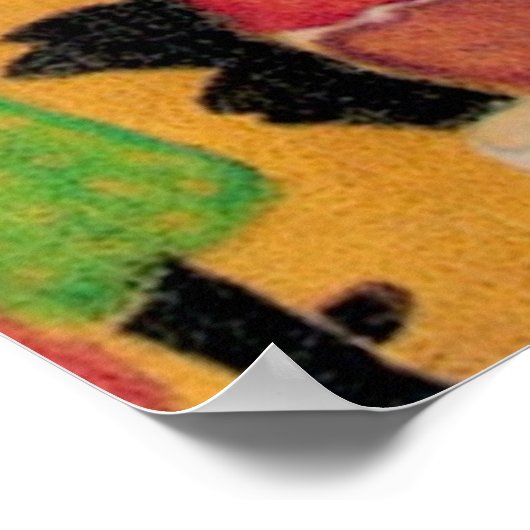 Grenada Market Scene Poster (Hoek)