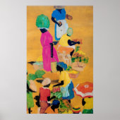 Grenada Market Scene Poster (Voorkant)