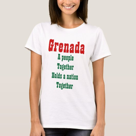 Grenada mensen t-shirts (Voorkant)