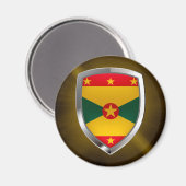Grenada Mettalic Emblem Magneet (Voorkant / Achterkant)