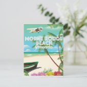 Grenada Morne Rouge Beach Reisposter Briefkaart (Staand voorkant)